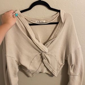 Free people front twist sweater medium